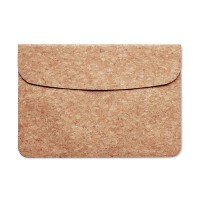 Cork laptop bag magnetic flap