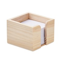 Memo cube dispenser in bamboo