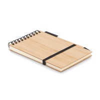 A6 bamboo notepad set