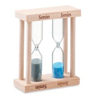 Set of 2 wooden sand timers