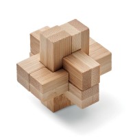 Bamboo brain teaser puzzle