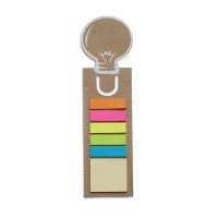 Bookmark with memo stickers    