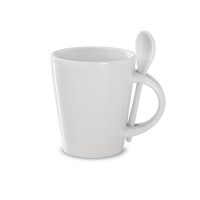 Sublimation mug with spoon     