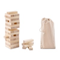 Tower game in cotton pouch