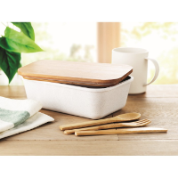 Lunchbox with bamboo lid       