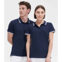 SOL'S Ladies Pasadena Tipped Cotton Piqué Polo Shirt