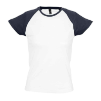 SOL'S Ladies Milky Contrast Baseball T-Shirt