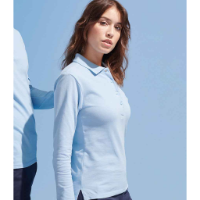 SOL'S Ladies Podium Long Sleeve Cotton Piqué Polo Shirt