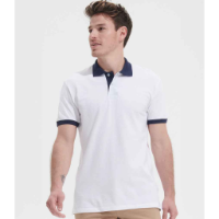 SOL'S Prince Contrast Cotton Piqué Polo Shirt