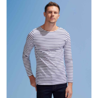 SOL'S Marine Long Sleeve Striped T-Shirt