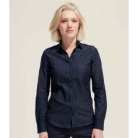 SOL'S Ladies Barry Long Sleeve Denim Shirt