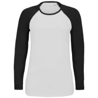 SOL'S Ladies Milky Contrast Long Sleeve T-Shirt