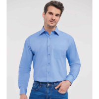 Russell Collection Long Sleeve Easy Care Poplin Shirt