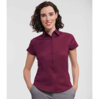 Russell Collection Ladies Short Sleeve Easy Care Fitted Shirt