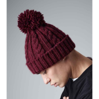 Beechfield Cable Knit Melange Beanie