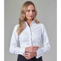 Brook Taverner Ladies Villeta Long Sleeve Herringbone Shirt