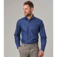 Brook Taverner Jasper Long Sleeve Chambray Shirt