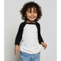 Canvas Toddler 3/4 Sleeve Baseball T-Shirt