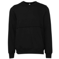 Canvas Unisex Raw Seam Crew Neck Pullover