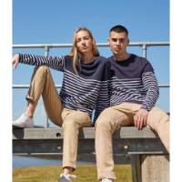 Front Row Unisex Long Sleeve Breton Striped T-Shirt