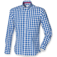 Front Row Long Sleeve Checked Cotton Shirt