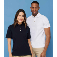 Henbury Unisex Stretch Cotton Piqué Polo Shirt