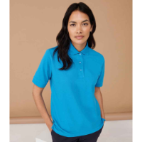 Henbury Ladies Poly/Cotton Piqué Polo Shirt