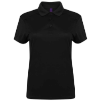 Henbury Ladies Slim Fit Stretch Microfine Piqué Polo Shirt