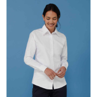 Henbury Ladies Long Sleeve Classic Oxford Shirt