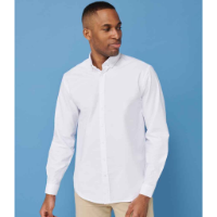 Henbury Modern Long Sleeve Classic Fit Oxford Shirt