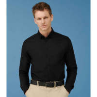 Henbury Modern Long Sleeve Slim Fit Oxford Shirt