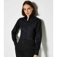 Kustom Kit Ladies Long Sleeve Tailored Business Shirt