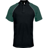 Kariban Baseball Cotton Piqué Polo Shirt