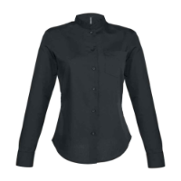 Kariban Ladies Long Sleeve Mandarin Collar Shirt