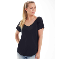 Mantis Ladies Loose Fit V Neck T-Shirt