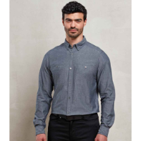 Premier Fairtrade Organic Long Sleeve Chambray Shirt