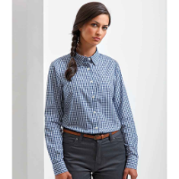 Premier Ladies Maxton Check Long Sleeve Shirt