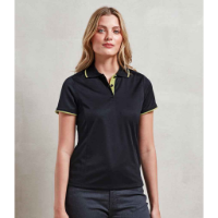 Premier Ladies Contrast Coolchecker® Piqué Polo Shirt