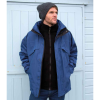 Result 3-in-1 Waterproof Zip And Clip Fleece Lined Jacket