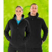 Result Genuine Recycled Hooded Micro Fleece Jacket