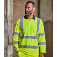 Pro RTX High Visibility Long Sleeve Polo Shirt