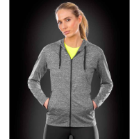 Spiro Ladies Hooded T-Shirt Jacket