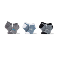 Spiro 3 Pack Mixed Stripe Sneaker Socks