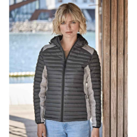 Tee Jays Ladies Crossover Hooded Padded Outdoor Jacket