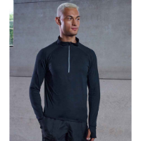 Tombo Long Sleeve Zip Neck Performance Top