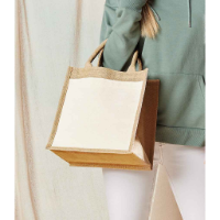 Westford Mill Pocket Jute Midi Tote Bag