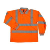 Warrior Hi-Vis Long Sleeve Polo Shirt