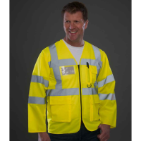 Yoko Hi-Vis Executive Long Sleeve Waistcoat