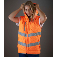 Yoko Hi-Vis Kensington Hooded Gilet