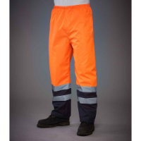 Yoko Hi-Vis Two Tone Waterproof Overtrousers